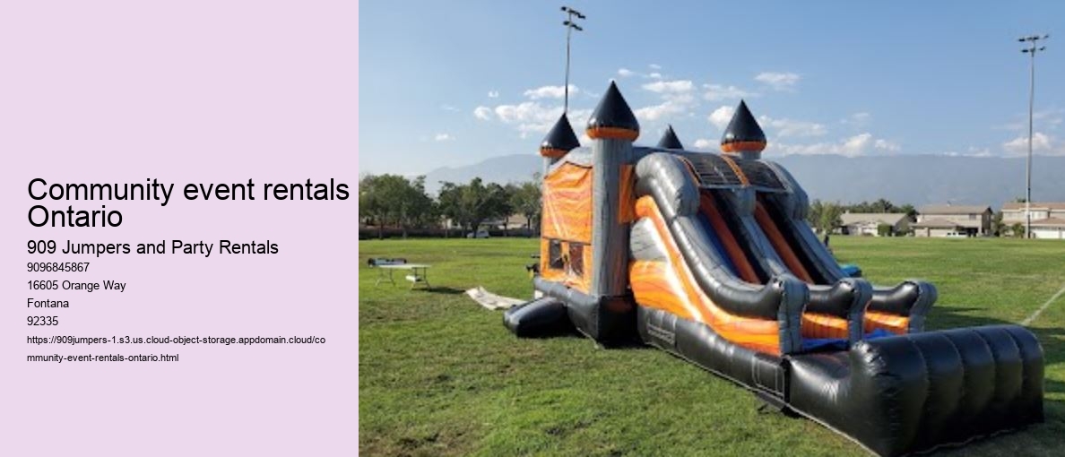 Community event rentals Ontario 
