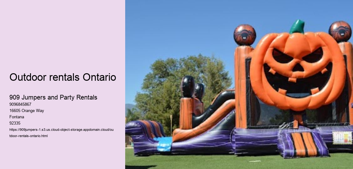 Outdoor rentals Ontario 