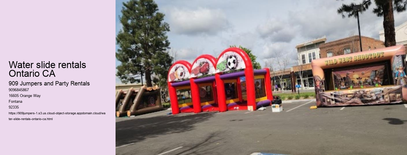 water slide rentals Ontario CA